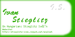 ivan stieglitz business card